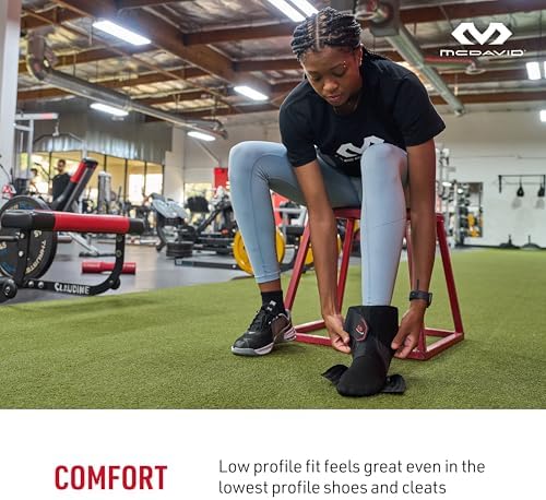 McDavid Ankle Brace, Low Profile Lace-Free Phantom Ankle Braces for Men Basketball and more. Lightweight Design, Advanced Strapping & Flex-Support