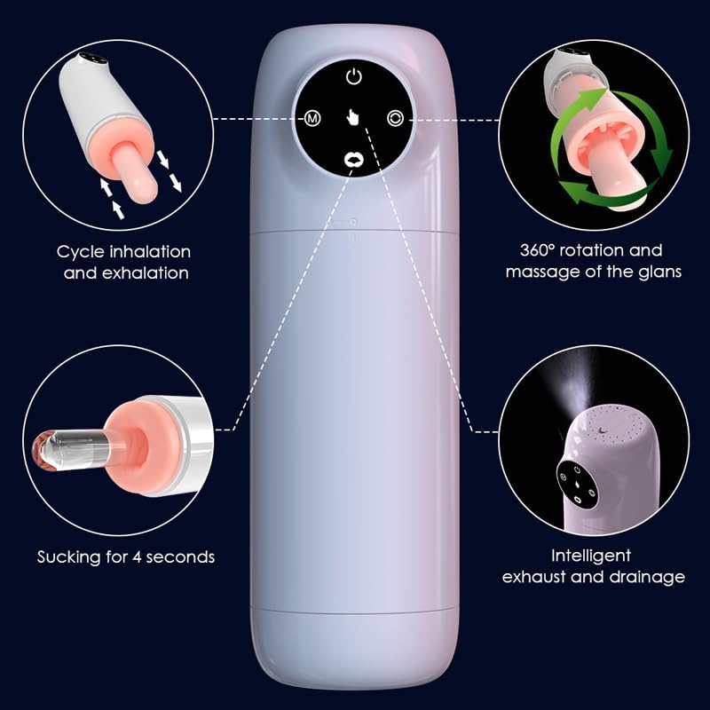 JITEM Electric Leisure Product, Men's Fully Automatic Fitness Equipment, 7-Frequency Rotation, USB Fast Charging, size