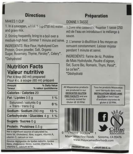 Mayacamas Savory Herb Gravy Mix, 0.80-Ounce Packets (Pack of 12)