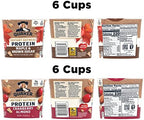 Quaker Instant Oatmeal Express Cups, 10g Protein 2 Flavor Variety Pack, (Pack of 12)