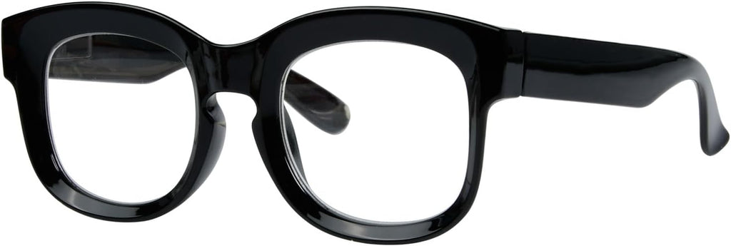 Eyekepper Large Frame Glasses for Women Reading - Oversize Reading Eyeglasses Readers - Black +1.75