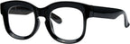 Eyekepper Large Frame Glasses for Women Reading - Oversize Reading Eyeglasses Readers - Black +4.00