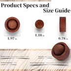 2Pcs Wooden Essential Oil Diffuser – Compact Passive Oil Diffuser, Versatile Style for Home, Office or Car, Choice (Rosewood, 2)