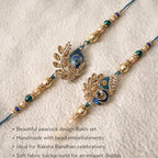 Riddhika Ventures Brother Rakhi with Greeting Card | Rakhi Thread | Rakhi Gifts for Brother, Sister, Bhaiya, Bhabhi for Indian Rakhi Raksha Bandhan Festival (Set of 2) (K2K3)