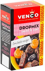 Venco Liquorice Drop Mix, Soft & Sweet (Zacht & Zoet), 475 g (16.8 oz), 1 Box