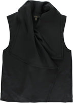 ALALA Womens Draped Vest Black L, Color: Black