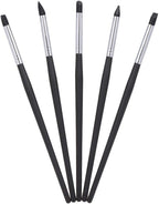 5pcs Black Dental Resin Brush Pens Dental Shaping Silicone Tooth Tool
