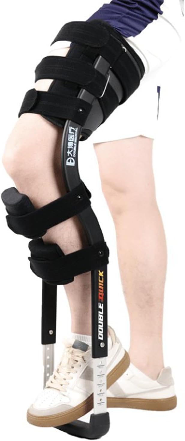 Non-Weight Bearing Hands Free Knee Crutch for Adults, Adjustable Lightweight Padded Knee Support Mobility Aid, Alternative to Crutches & Knee Scooters for Lower Leg Injury Recovery