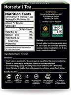 Buddha Teas - Horsetail - Organic Herbal Tea - For Cognitive Balance & Overall Health - With Antioxidants, B Vitamins & Silica - Caffeine Free - 100% Kosher & Non-GMO - 18 Tea Bags (Pack of 1)