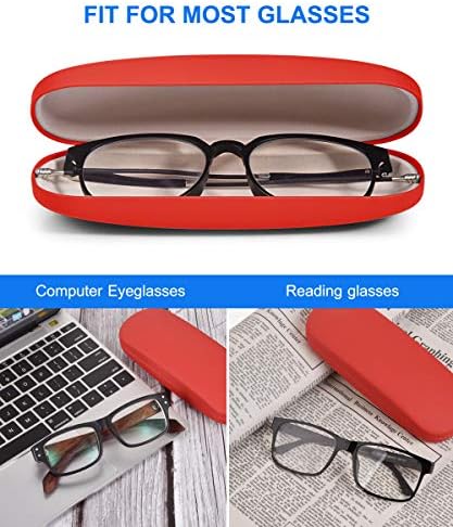 RayLove Unisex Hard Shell Eyeglasses Cases, Protective Case For Glasses