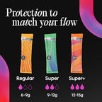 U by Kotex Tampons, Click Compact, Super Plus Absorbency, Unscented, 45 Count