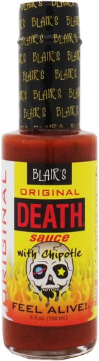 RetailSource Death Sauce with Chipotle and Skull Key Chain, Original, 5 oz.