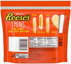 REESE'S THiNS White Creme Peanut Butter Cups, Candy Share Pack, 7.37 oz