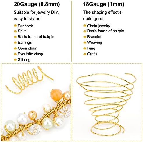 BENECREAT 20 Gauge 770FT Aluminum Wire Anodized Jewelry Craft Making Beading Floral Colored Aluminum Craft Wire - Green