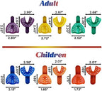 GXXMEI 12PCS 6 Sizes Dental Impression Tray for Adult/Children, Plastic Materials Teeth Holder Dental Central Supply for Oral Tools
