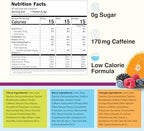 4C Energy Rush Stix, Variety 1 Pack, 40 Count, Single Serve Water Flavoring Packets, Sugar Free with Taurine, On the Go Bundle (20 Berry, 10 Orange, 10 Citrus)