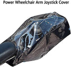 Power Wheelchair Armrest Cover, Clear Electric Wheelchair Joystick Rain Cover, Durable Wheelchair Wrist Control Protector, 25 * 15cm