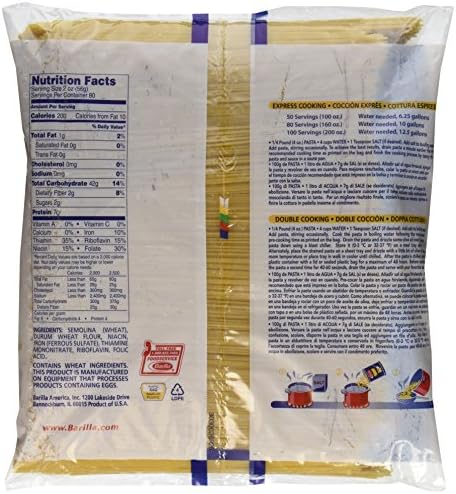 Barilla Spaghetti Pasta, 160 Ounce (1000354005)