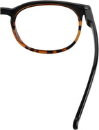 Eyekepper (Must Buy Both Eye) Black/Tortoise-Right Eye +1.25 Reading Glasses Different Strength Each Eye Retro Readers