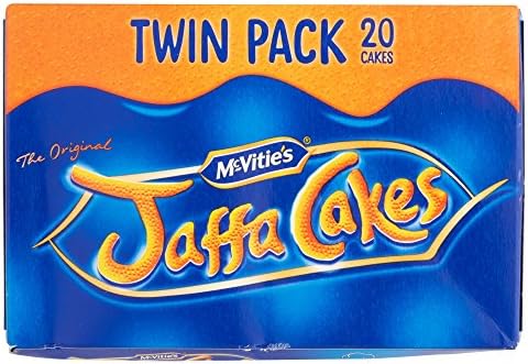 Original McVitie's The Original Jaffa Cakes Twin Pack Imported From The UK England The Very Best Original British Jaffa Cakes A Genoise Sponge Base Layer Of Orange Flavored Jam Coating Of Sponge