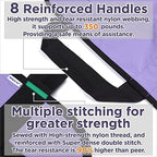 Positioning Bed Pad with Reinforced Handles 43" x 36" Patient Transfer Sheet Aid Assistant for Body Lifting, Turning, Repositioning, for Elderly, Incontinence, Caregiver, Purple