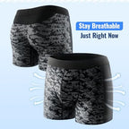 Carer Men’s Incontinence Underwear, Washable Reusable Breathable Leak Proof Underwear for Men Boxer Briefs for Bladder Leakage, 80ml Absorbent Pad Breathable Waterproof 3 Pack, X-Large