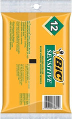 (Pack of 2) Bic Single Blade Sensitive Skin Shavers - 12 in Pack [Total 24]