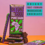 Beyond Good 92% Cocoa Pure Dark Chocolate | 12 Pack - Chocolate Bars | Organic, Direct Trade, Vegan, Kosher, Non-GMO | Single Origin Heirloom Madagascar Dark Chocolate