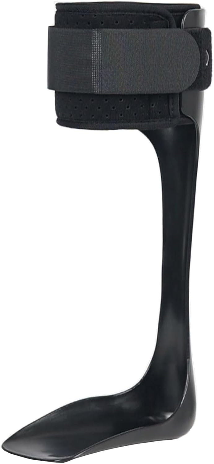 Komzer AFO Drop Foot Brace, Medical Ankle Foot Orthosis, Lightweight Foot Support Stabilizer, Drop Foot Postural Correction Brace for Men and Women (XL-Left)