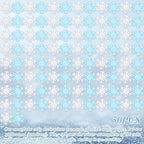Edible Snowflakes – 50pcs Wafer Paper Edible Cake Decorations & Snowflake Cupcake Toppers for Christmas, Winter Birthday Party Decor Supplies (Blue & White)