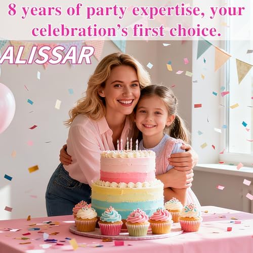 ALISSAR 32Pcs Bear Cake Toppers for Baby Shower with Balls, We Can Bearly Wait Cake Topper, Bear Baby Shower Decorations (pink)