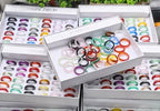 RICHRAIN Bulk Wholesale Crystal Rings for Women Healing 36 Pieces Box