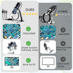 Full HD 1080P USB Digital Microscope Camera for iPhone iPad Android PC, 50-1000X High Definition Portable Handheld Microscope with Light for Coin Plants Trichome Soldering Skin Scalp