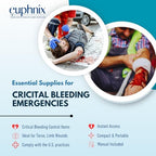 Bleeding Control Kit - Essential Supplies for Hemorrhage Emergencies | Quick Clot, Compact, Instant Access | Standard Pack 13 Pcs