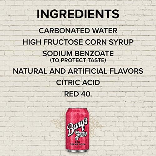 Barq's Red Creme Soda Soft Drink, 12 Fl Oz, 36 Pack, Red Creme, 12 Fl Oz () , 12 Fl Oz (Pack of 1)