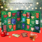 NEW Twinings Tea Advent Calendar Gift Set, 24-Day Holiday Sampler with Black, Green & Herbal Teas, Christmas Countdown Box for Tea Lovers, Brew Joy Together, 48 Count (Pack of 1), 48 Tea Bags