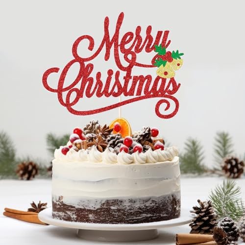 Merry Christmas Cake Topper Christmas Theme Baby Shower Happy New Year Party Cake Decor