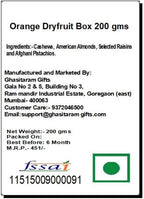 Ghasitaram Gifts - Diwali Gifts Orange Dry fruit Box 200 gms