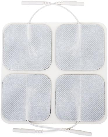 reserv 2" x 2" Premium Re-Usable Self Adhesive Electrode Pads for TENS/EMS Unit, Fabric Backed Pads with Premium Gel (Latex Free) (2 Pack (80 electrodes)