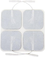 reserv 2" x 2" Premium Re-Usable Self Adhesive Electrode Pads for TENS/EMS Unit, Fabric Backed Pads with Premium Gel (Latex Free) (2 Pack (80 electrodes)