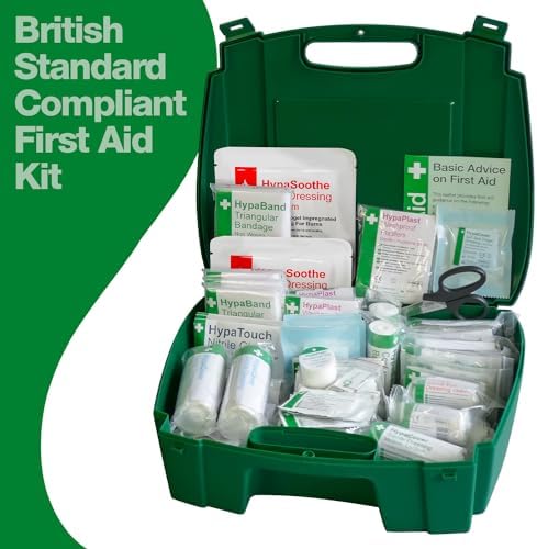 Safety First Aid Evolution Comprehensive First Aid Point BS 8599 Compliant, Large Fully Stocked