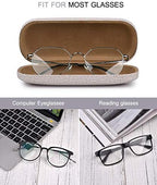 RayLove 3-Pack Hard Shell Eyeglasses Case Large Reading Glasses Hard Case