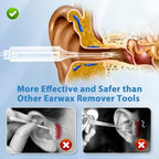 Ear Vacuum Wax Remover with 3 Levels Strong, Rechargeable Reusable Ear Wax Removal Kit, Electric Ear Wax Suction Removal for Adults and Kids
