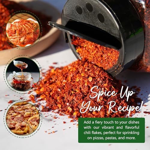 NPG Authentic Sichuan Chili Flakes 1LB 16 Ounces, Medium Hot, Szechuan Crushed Red Pepper Flakes Powder Bulk, Spice Seasoning for Making Kimchi, Chili Oil, Stir-fry, Pizza, Salads, BBQ, and Tacos