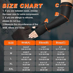 Hiball Lymphedema Medical Compression Arm Sleeve with Gauntlet, 20-30 mmHg Graduated Compression Full Arm Support for Women Men, Long Pressure Arm Hand Brace for Arthritis, Bursitis, Edema, Nerve Pain