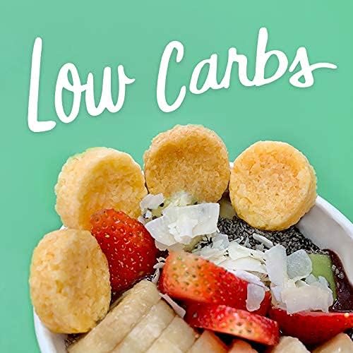 Keto Cookies (Buttery Coconut) Low Carb Snacks food. Gluten Free Healthy Diabetic snacks Atkins Keto Friendly desserts. Zero Carb added High Fat Bomb Ketosis mini bites, Pack of 3