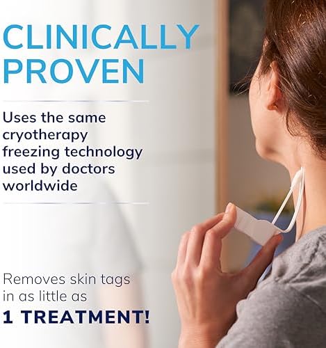 Dr. Scholl's Complete Care Skin Tag Remover Kit, 12 ct – Removes Skin Tags in As Little As 1 Treatment, FDA-Cleared & Clinically Proven, Permanent Results, Plus Serum
