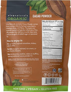 Organic Cacao Powder, Unsweetened, 2 lb (907 g) – Rich Dark Chocolate Flavor, Perfect for Baking, Smoothies & Hot Chocolate – Vegan, Keto, Paleo, Non-GMO & Gluten-Free Cocoa Powder