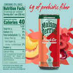 Maison Perrier French Kiss Sweetened Sparkling Juice Beverage, Peach & Cherry Flavors With Real Fruit Juices, 24Pk
