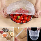 Thickened Cling Film Sleeve Storage Box With 200pcs Plastic Wrap, Plastic Food Wrap Bag Storage Organizer, Multifunctional Wall-Mounted Kitchen Organizer for Fresh Keeping Bag (GREEN)